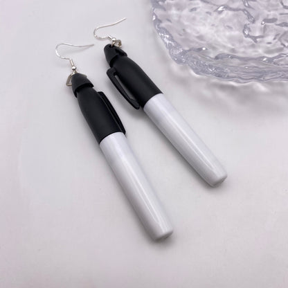 Permament Marker Earrings