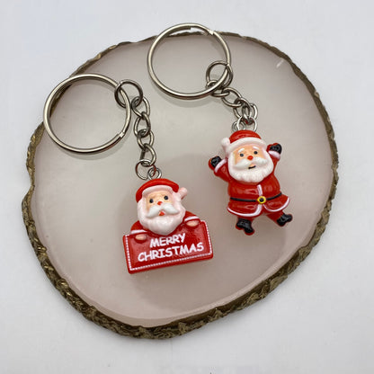 Red Santa Keyring