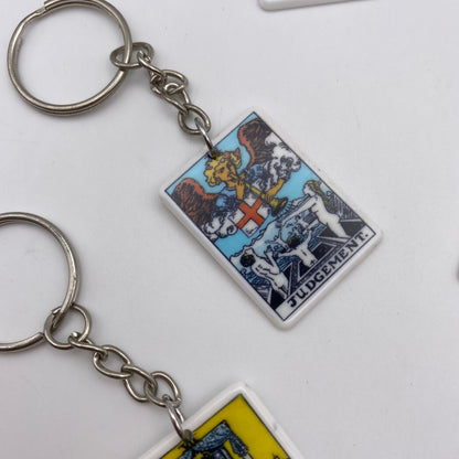 Colourful Tarot Card Keyrings