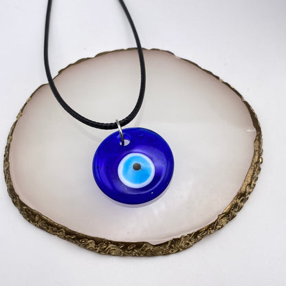 Large Evil Eye Cord Necklace