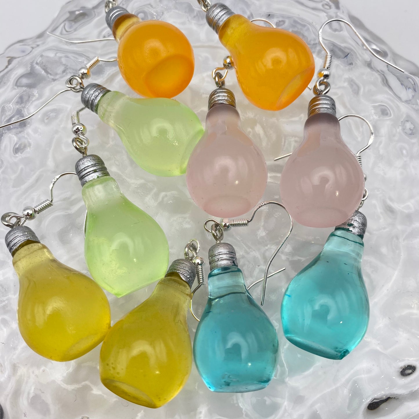 Colourful Lightbulb Earrings