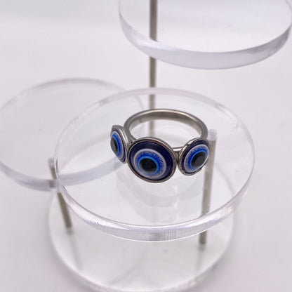 Triple Evil Eye Ring