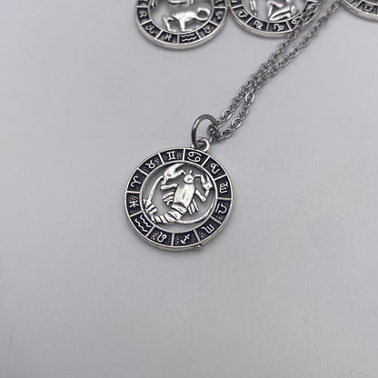 Silver Image Star Sign Necklaces