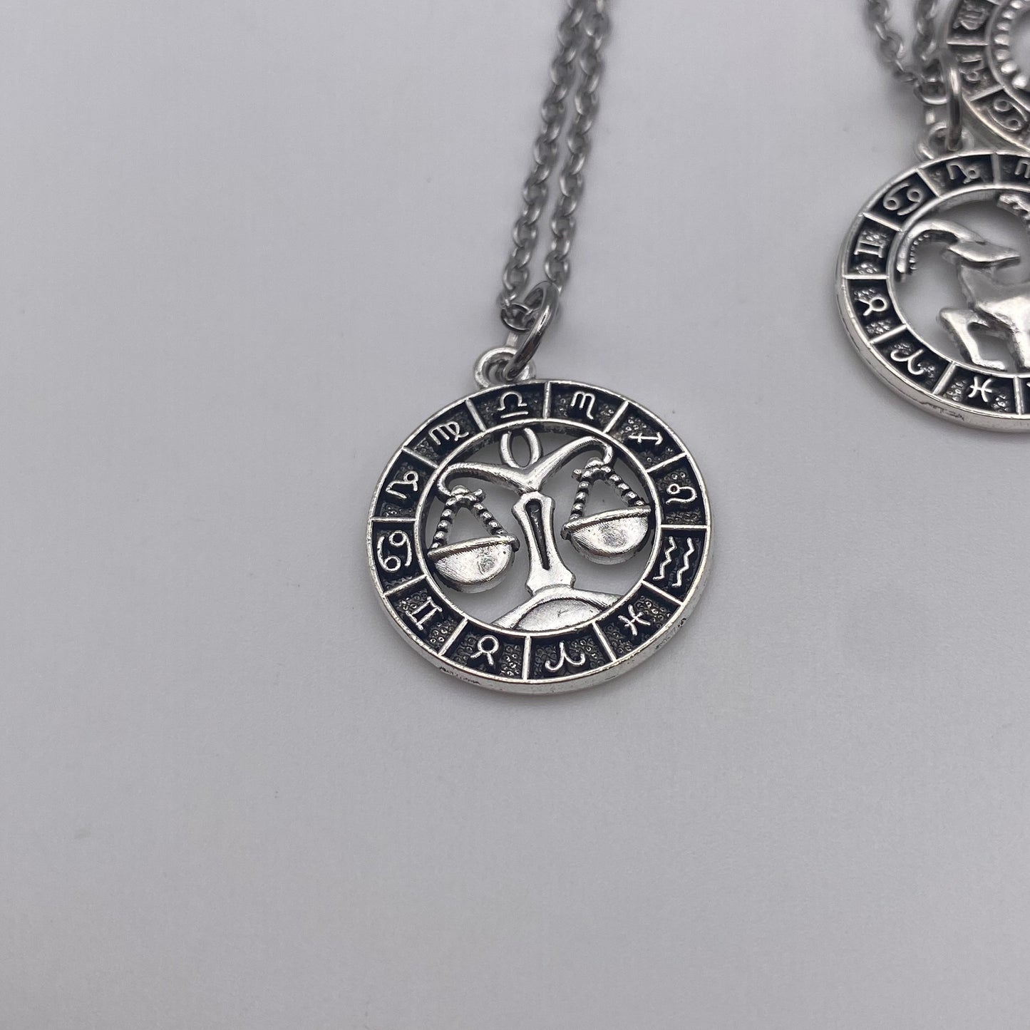 Silver Image Star Sign Necklaces