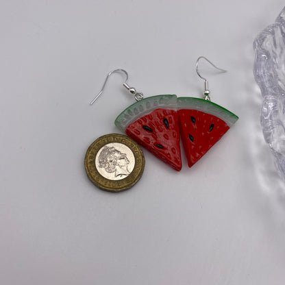 Watermelon Slice Earrings