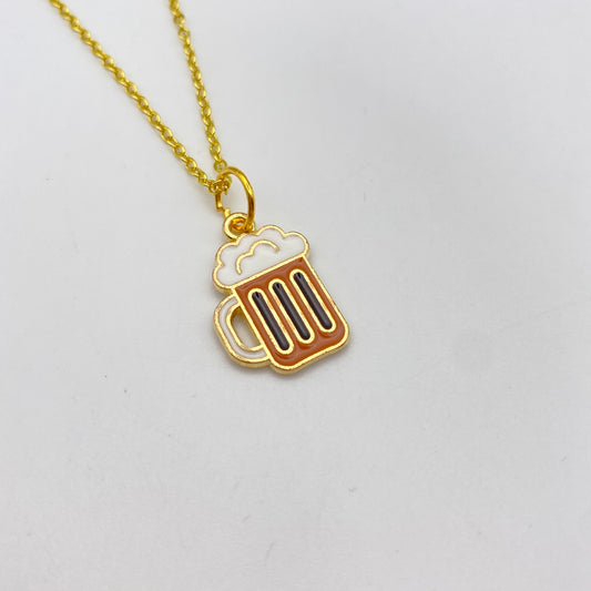 Gold Beer Necklace