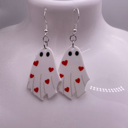 Love Ghost Costume Earrings