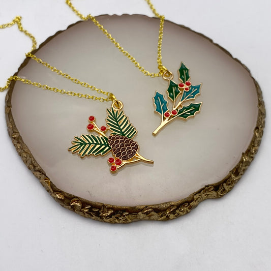 Christmas Nature Necklace