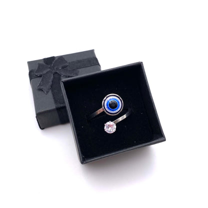 Diamond Wrap Evil Eye Ring