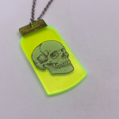 Spooky Jar Neon Necklace