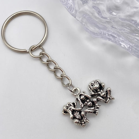 No Evil Monkeys Keyring