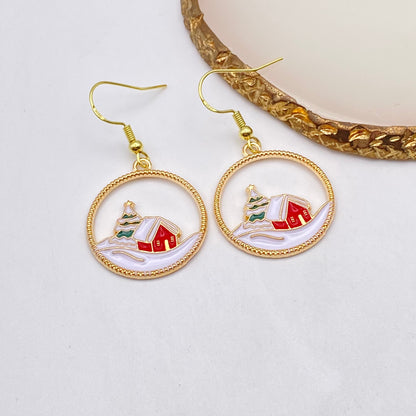 Christmas Landscape Earrings