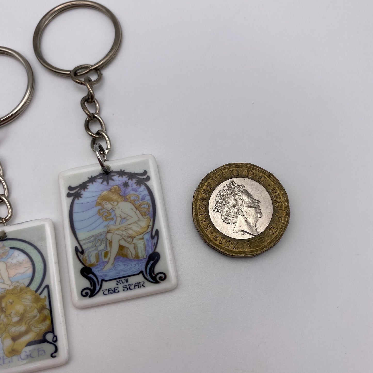 Blue Style Tarot Card Keyring