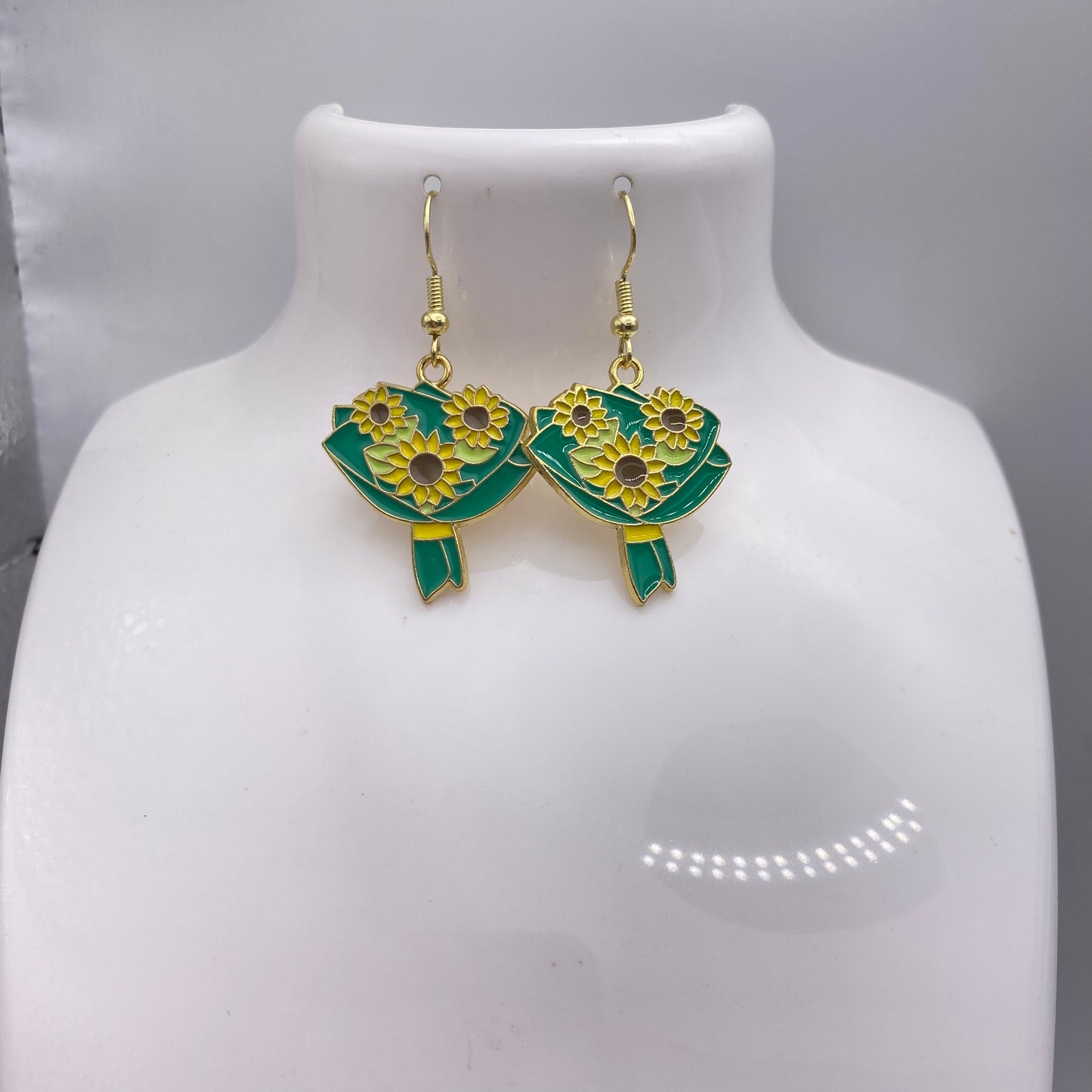 Sunflower Bouquet Earrings