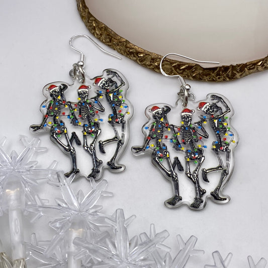 Christmas Skeleton Earrings