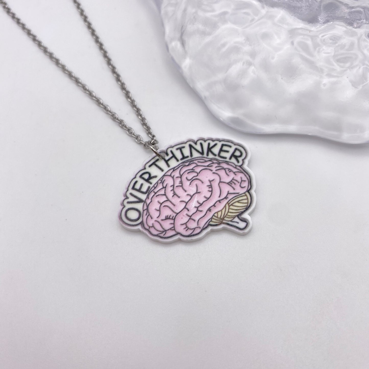 ‘Overthinker’ Brain Mind Necklace