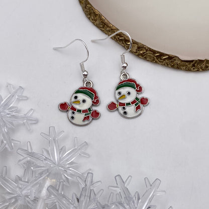 Snowman Earrings