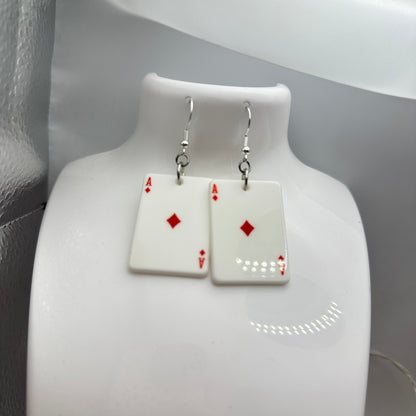 Ace Card Earrings