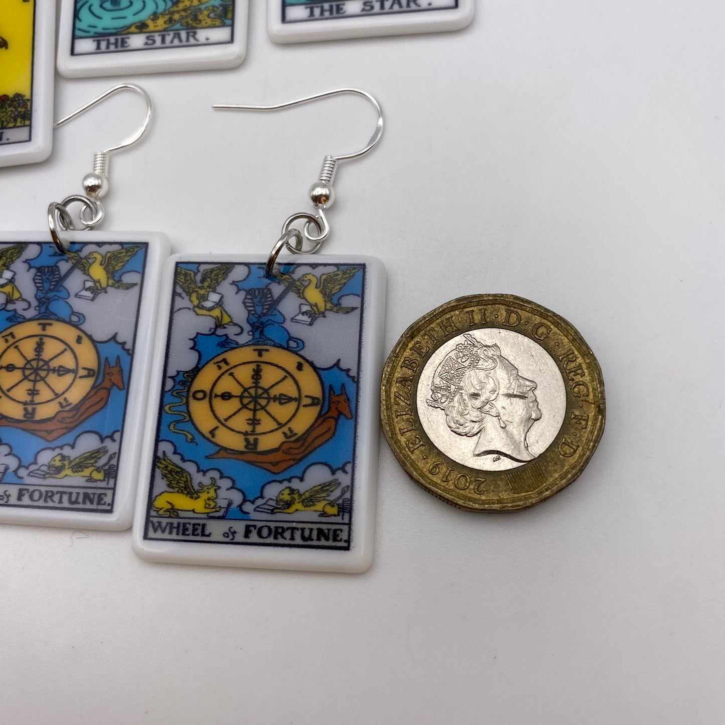 Colourful Tarot Card Earrings