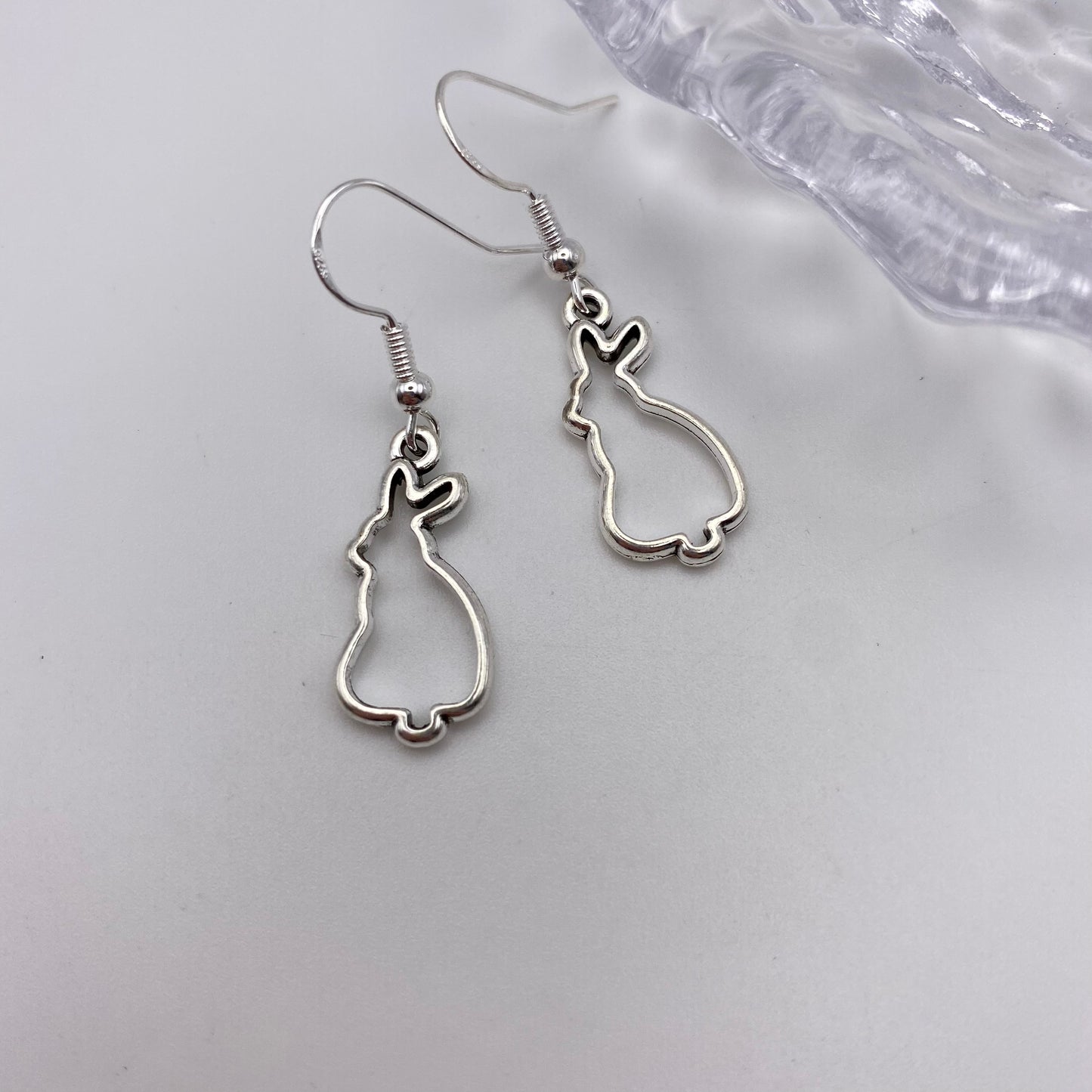 Rabbit Outline Earrings