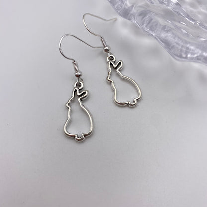 Rabbit Outline Earrings