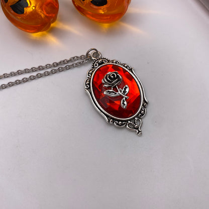 Rose Pendant Gothic Necklace