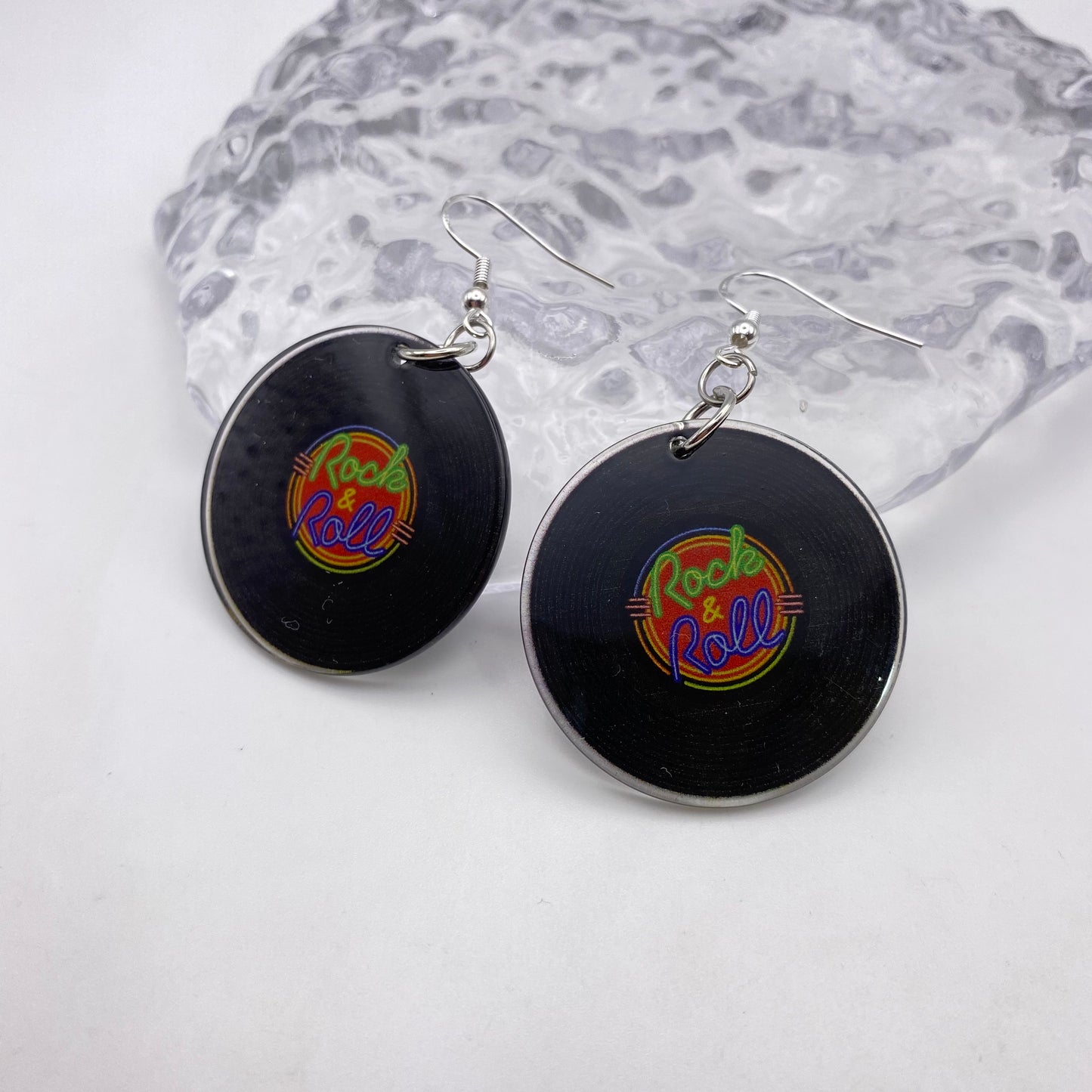 Vinyl Record Earrings