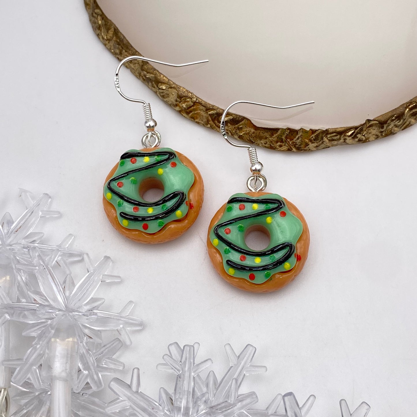 Christmas Donut Earrings