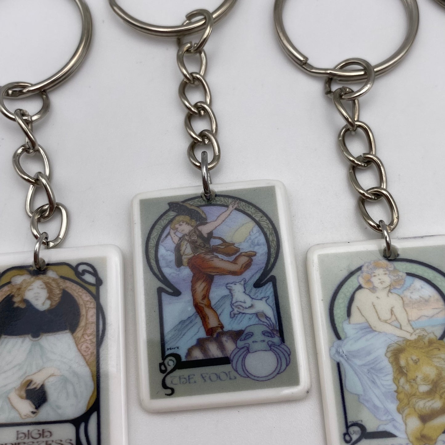 Blue Style Tarot Card Keyring