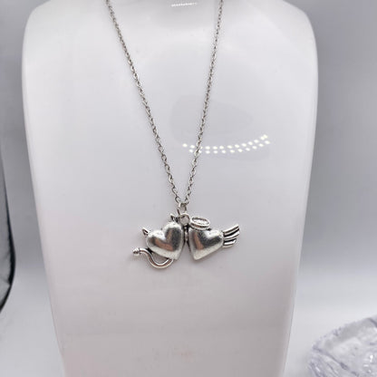 Flying Angel and Devil Necklace