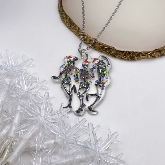 Christmas Skeletons Necklace