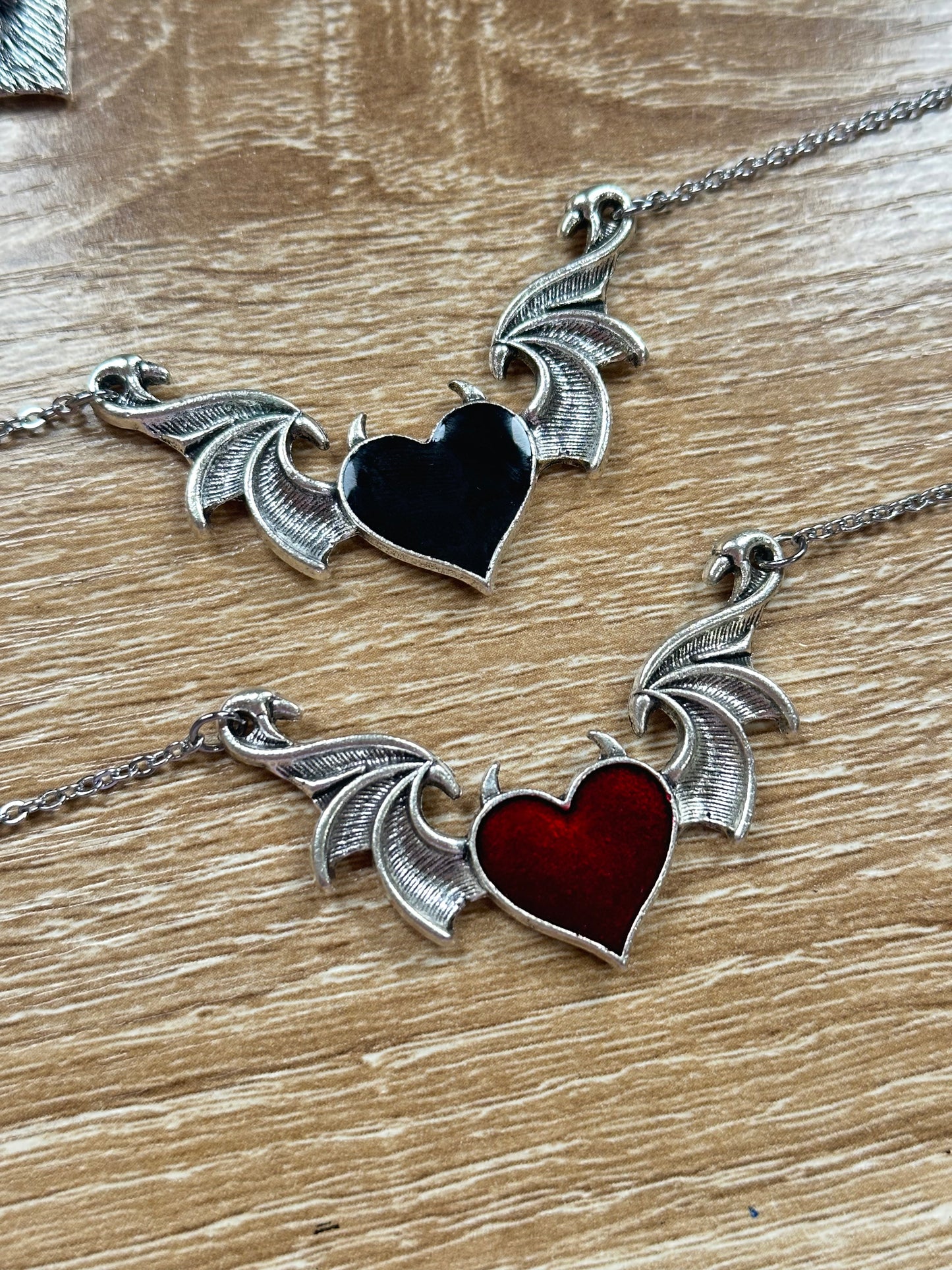 Flying Heart Gothic Necklace