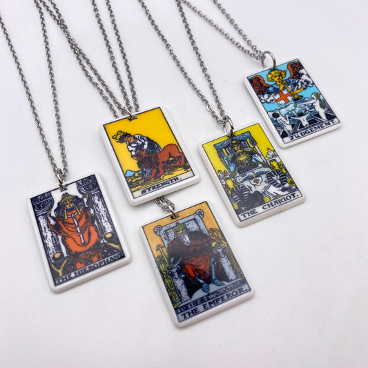 Colourful Tarot Card Necklaces