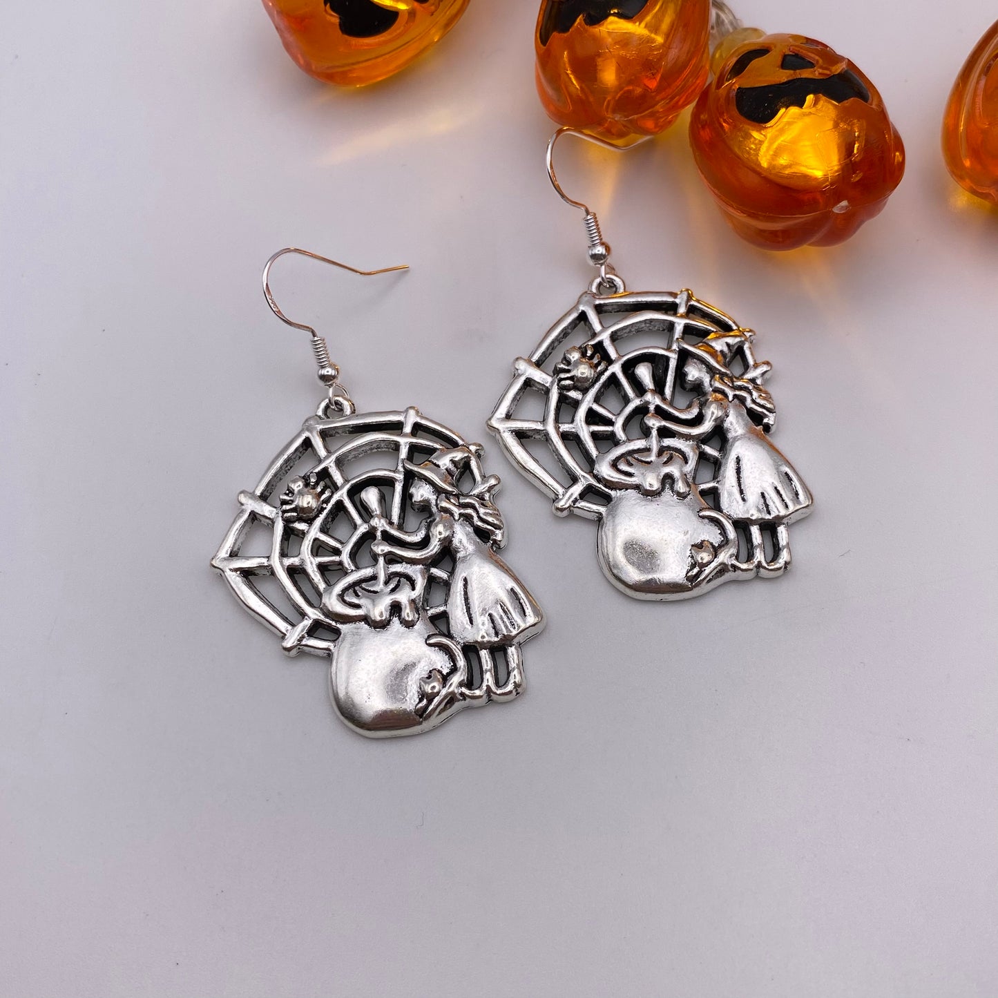 Spider Witch Earrings