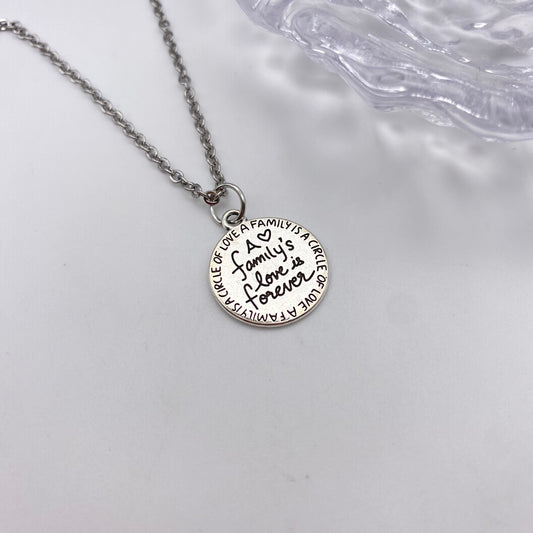 ‘A Family’s Love Is Forever’ Necklace