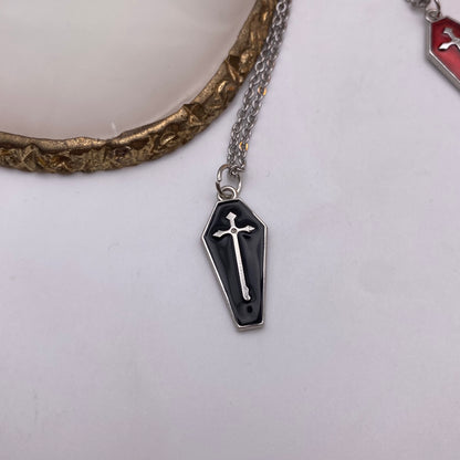 Cross Coffin Necklace