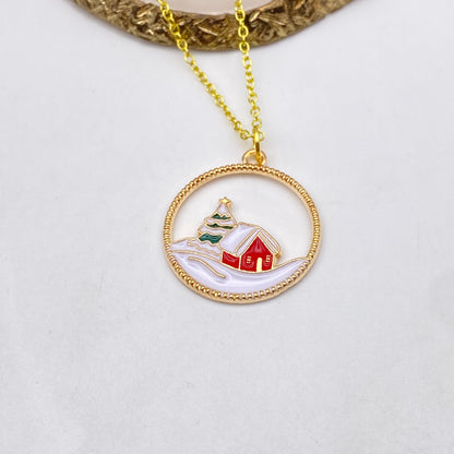 Christmas Landscape Necklace