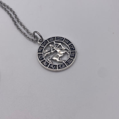 Silver Image Star Sign Necklaces