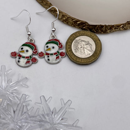 Snowman Earrings