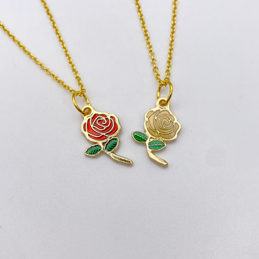 Colourful Rose Necklace