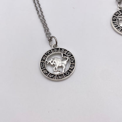 Silver Image Star Sign Necklaces