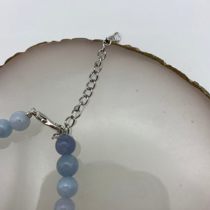 Round Angelite Crystal Bracelet