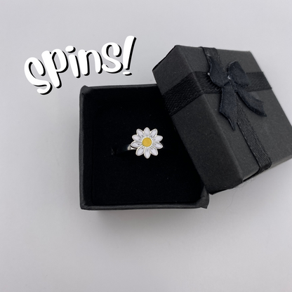 Anxiety Fidget Ring Daisy