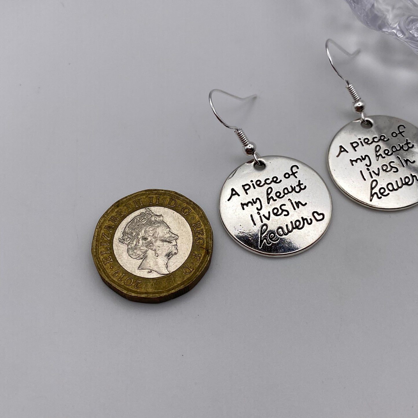 ‘A Piece My Heart Lives In Heaven’ Earrings