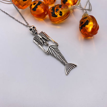 Mermaid Skeleton Necklace