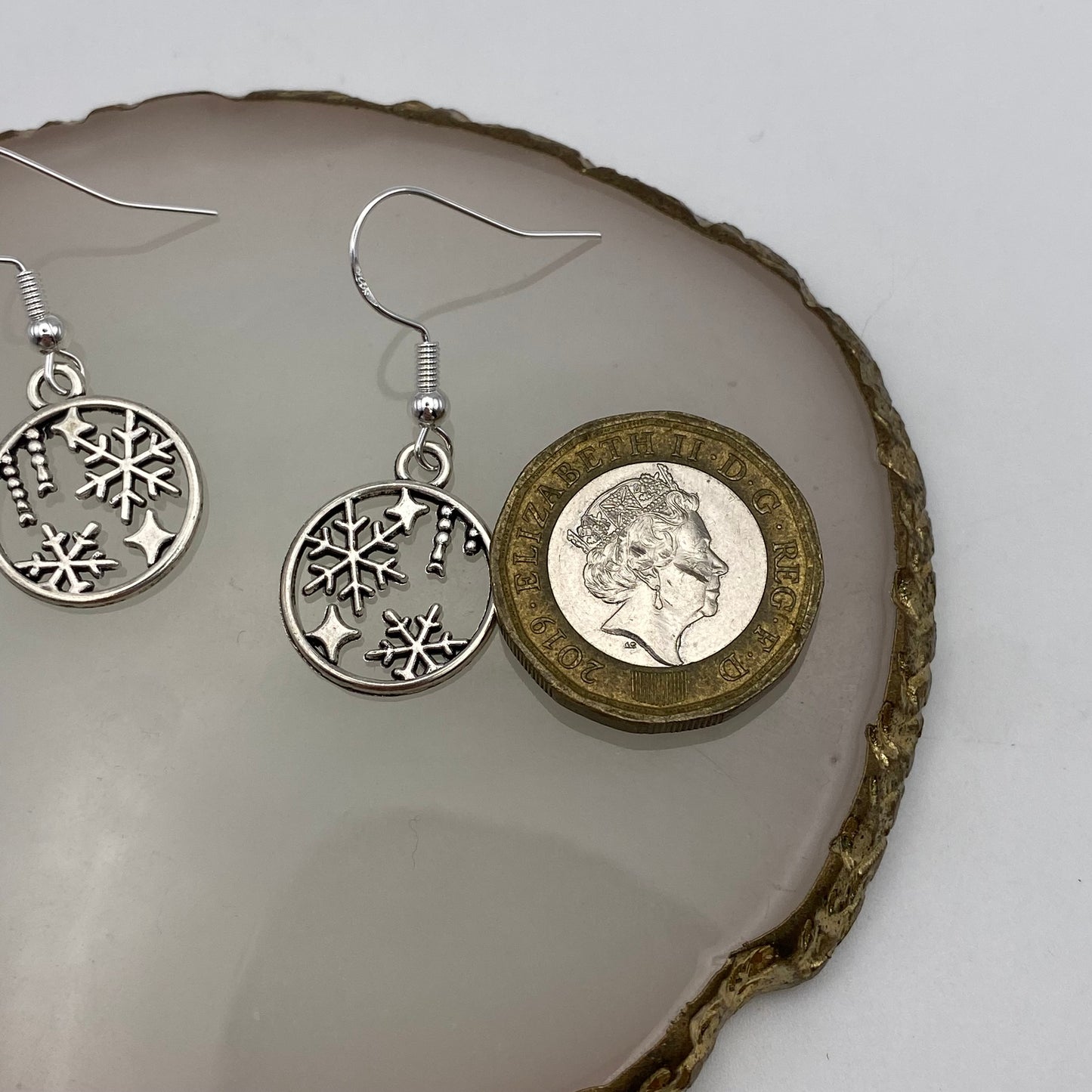 Snowflake Bauble Earrings