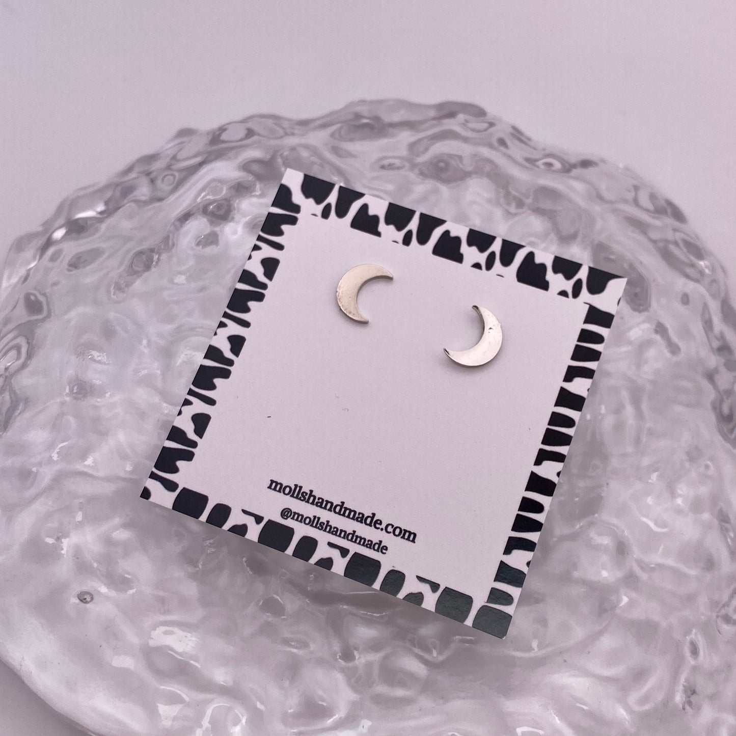 Moon Stud Earrings