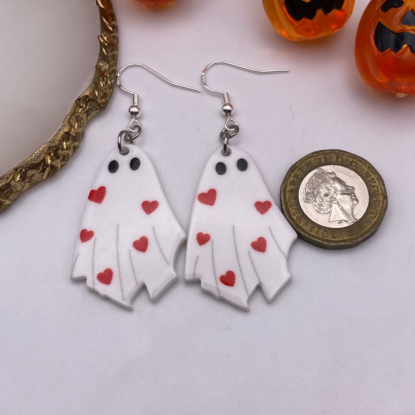 Love Ghost Costume Earrings