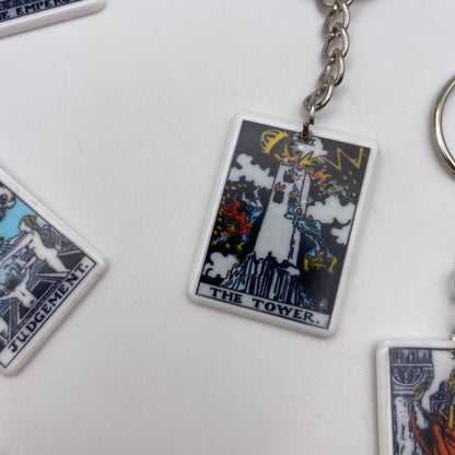 Colourful Tarot Card Keyrings