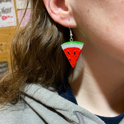 Watermelon Slice Earrings